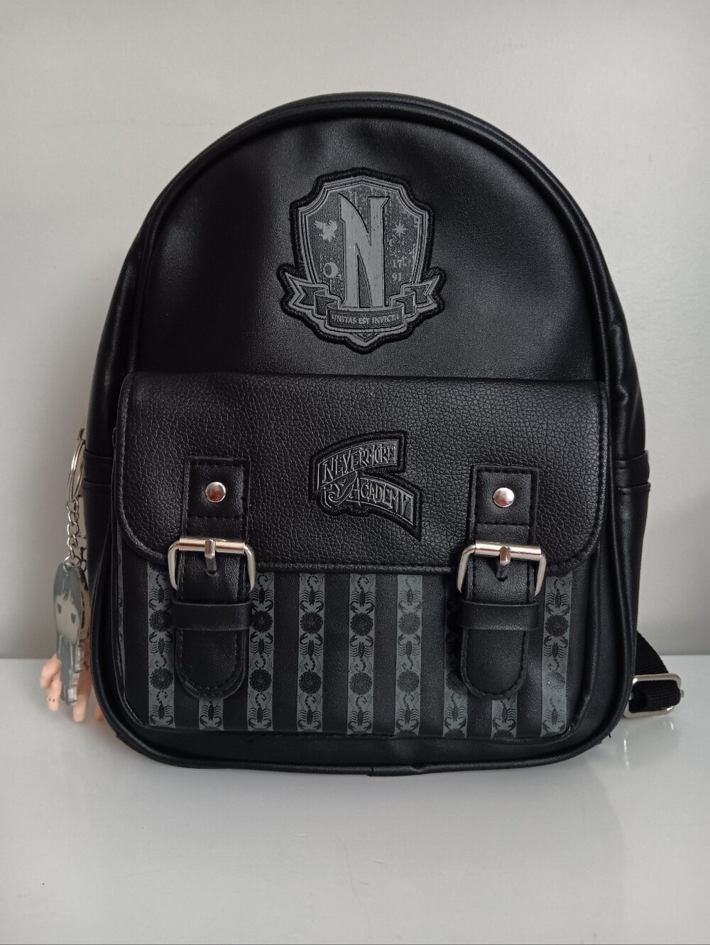Wednesday Addams Nevermore Academy Black Mini Backpack